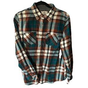 Legendary Whitetails Flannel Shirt Mens XL Color Block Outdoor Rugged Casual
